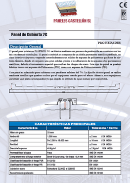 Imagen ficha técnica panel con tapajunta 2G